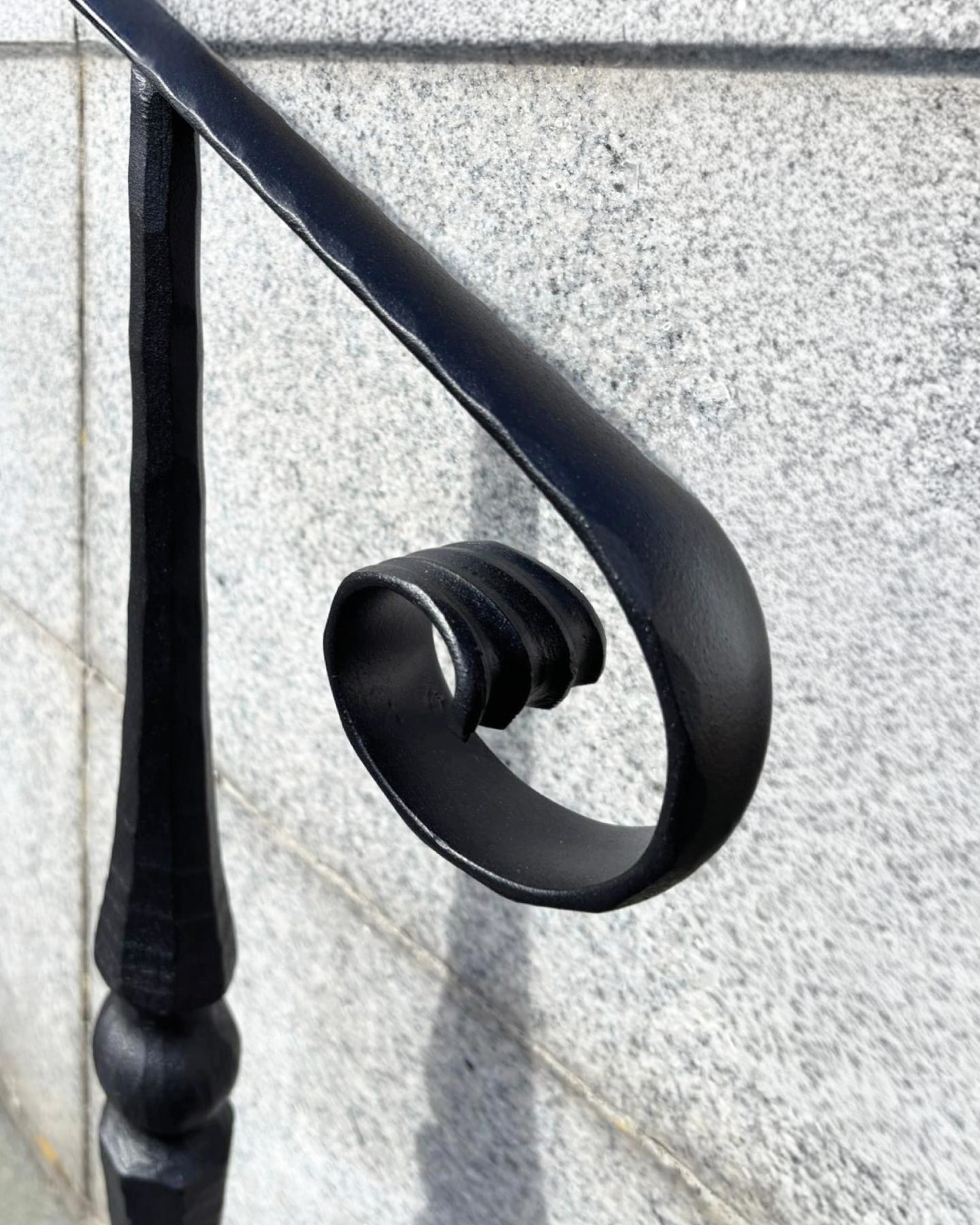 Geschmiedeter Handlauf am Hauseingang